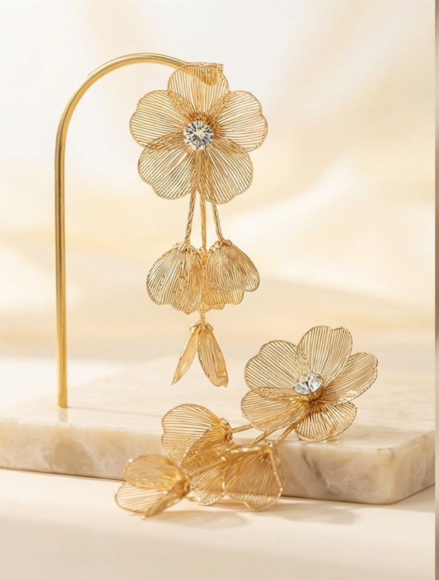 Golden Bloom Elegance Jewelry Set