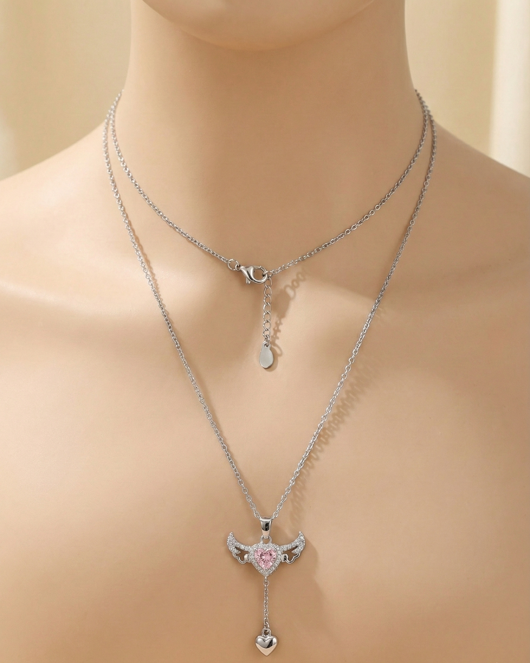 Lumina Angelite Heart Pendant