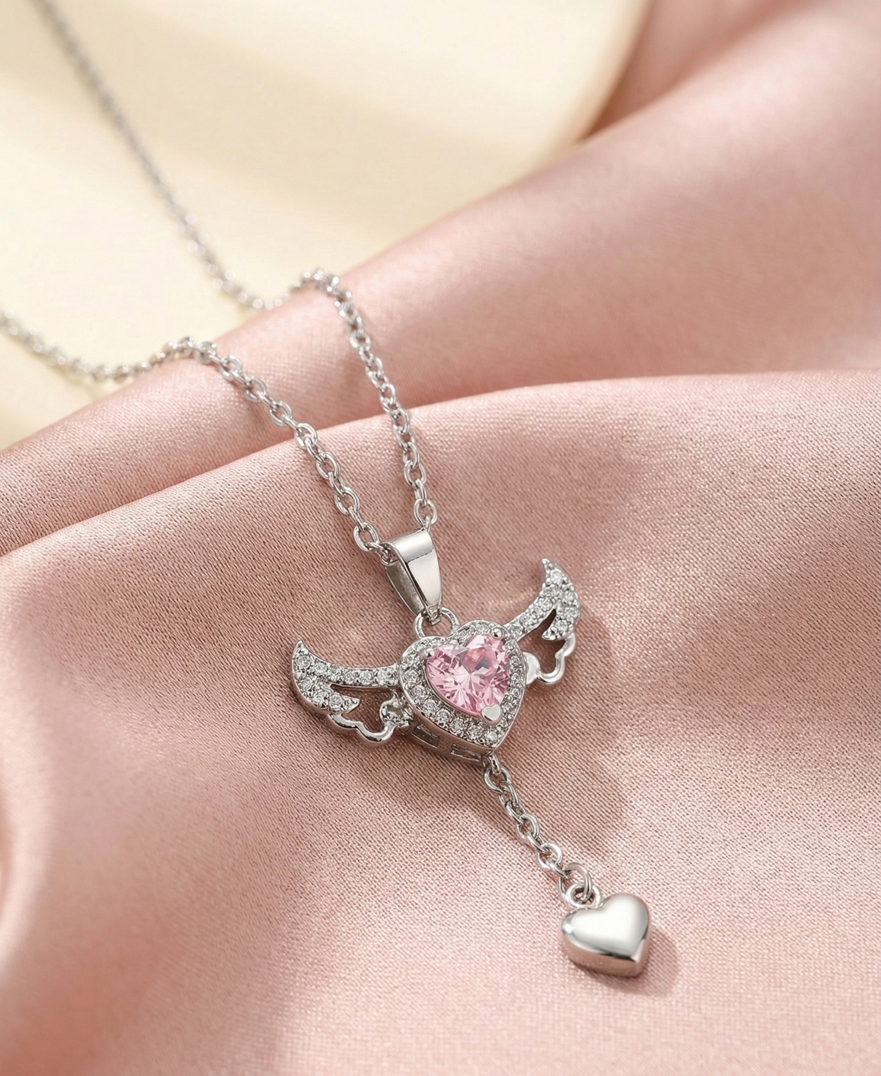 Lumina Angelite Heart Pendant