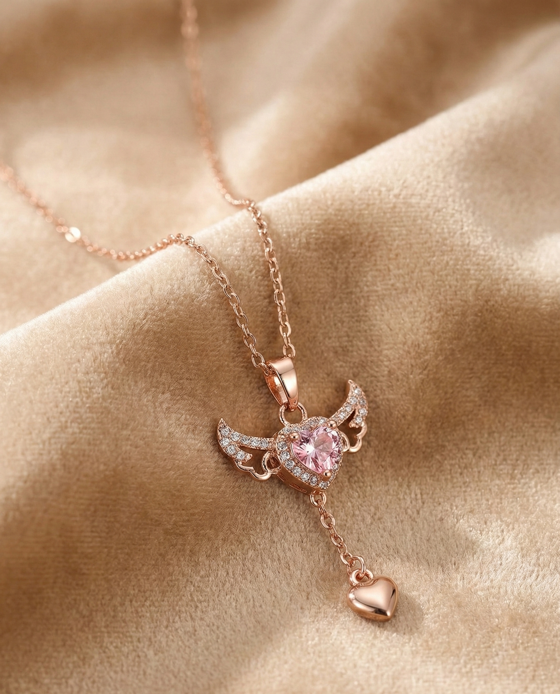 Lumina Angelite Heart Pendant