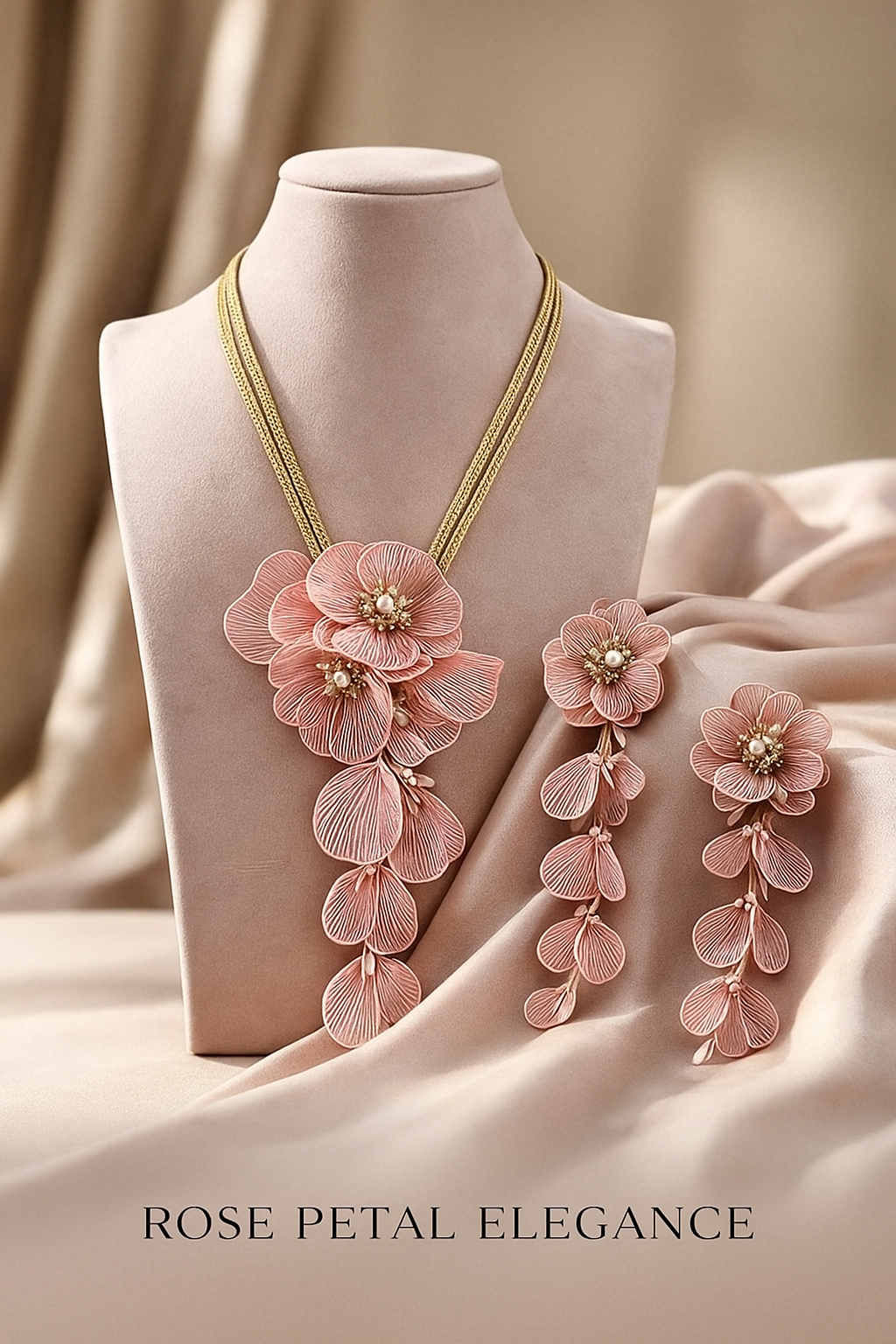 Rose Petal Elegance Jewelry Set